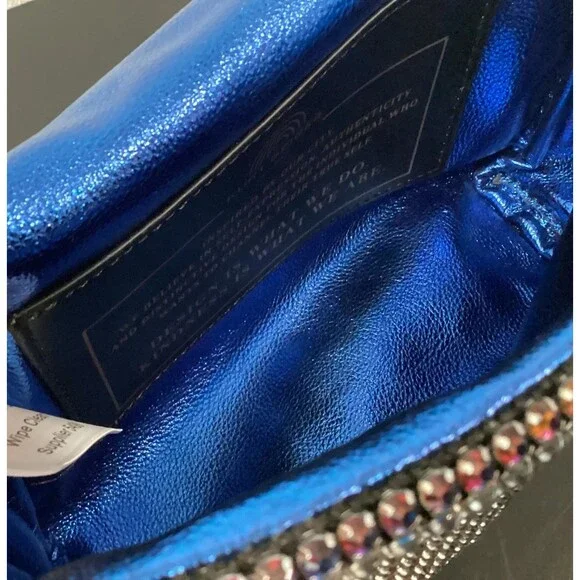 Kurt Geiger Party Shoulder Bag Multicolor Purple Micro Kensington NWT - Picture 7 of 7